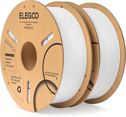 ELEGOO Filamento PLA 1.75 2KG Blanco