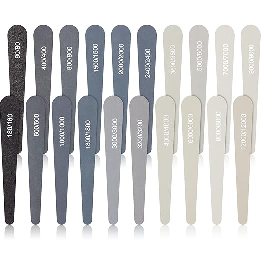 Honoson 20 Palos de Lijado para Modelos de Plástico